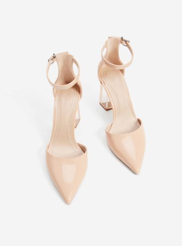 Methacrylate high heel shoes